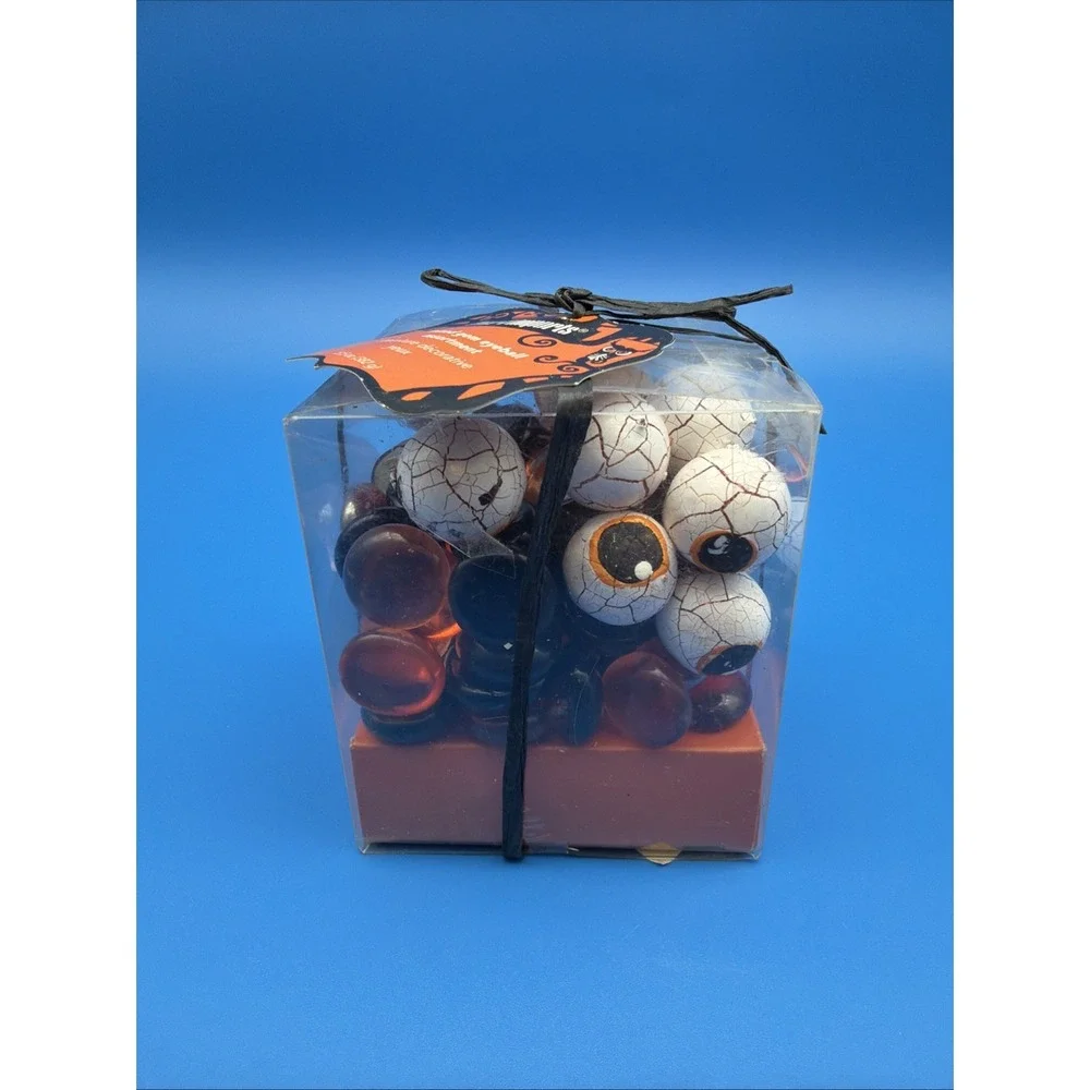 Pier 1 Imports Halloween Eyeball Mixed Gem Assortment Glass Decor New Old Stock